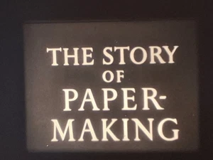 THE STORY OF PAPER MAKING 1948 16MM B/W SOUND 600FT CINE FILM - Picture 1 of 15
