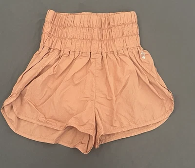 Pantalones Cortos Free People FP Movement tiro alto Medianos The Way Home Albaricoque Cepillado Foto 1 de 4