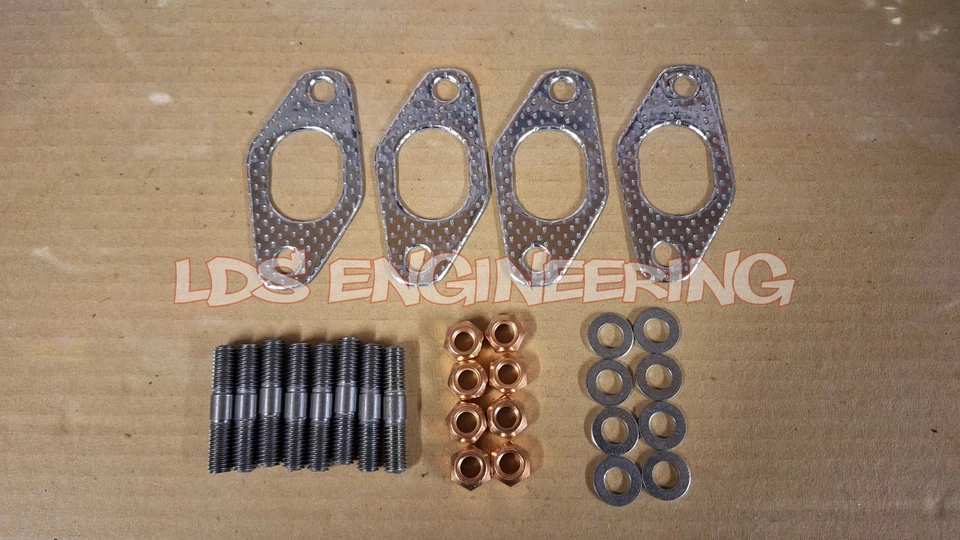 Fiat 1.2 8v FIRE 500 Doblo Grand Punto Exhaust gasket + stud & Nut kit / set — 第 1/1 张图片