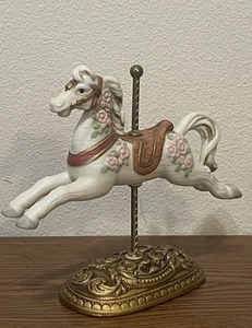 Vintage HOMCO Carousel Horse Porcelain Figurines #1438 - Picture 1 of 10