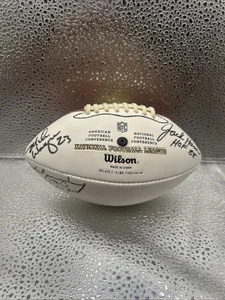 Jack Ham, Mike Wagner, John Banaszak Signed Mini Football w/ Inscriptions JSA - Picture 1 of 8