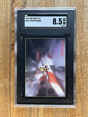 1991 ProTrac's F1 Formula One #107 Ayrton Senna McLaren Honda SGC Racing Card - Image 1 of 2