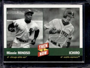 2002 Topps Heritage #TN-4 Minnie Minoso / Ichiro Suzuki Then & Now NM-MINT - Bild 1 von 2