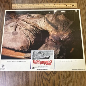 Vintage 1975 Blood From The Mummy’s Tomb Film Lobbykarte Poster Rod Serling - Bild 1 von 6