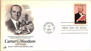 Carter G. Woodson Black Heritagev Series Feb. 1, 1984 Mail Cover FDC - Picture 1 of 1