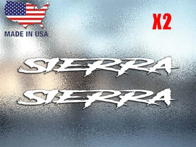 (2) Calcomanía de vinilo Sierra Brush pegatina parachoques de ventana para camioneta GMC Foto 1 de 2