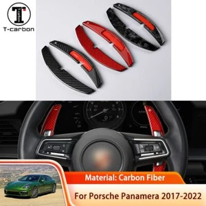 Extensión de palanca de cambios del volante de coche de fibra de carbono para Porsche 992 911 - Imagen 1 de 13