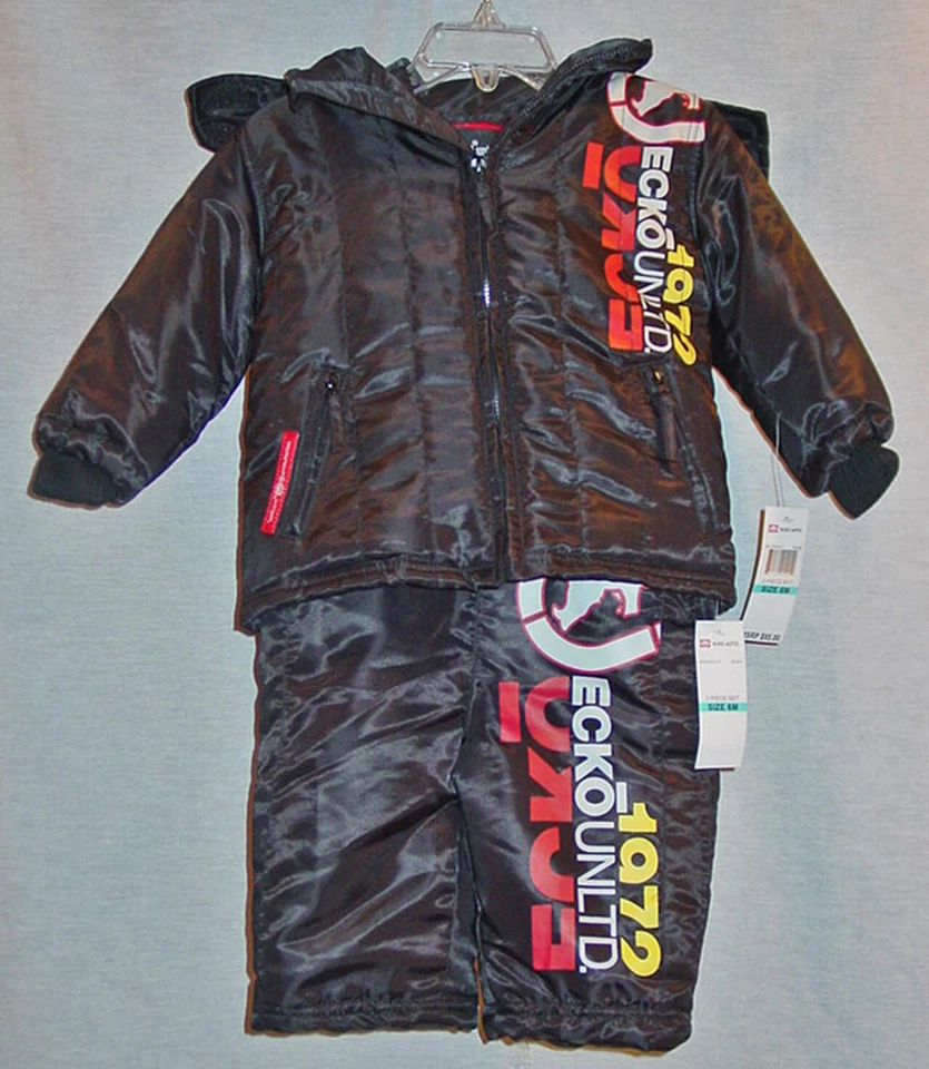 ECKO UNLIMITED BOYS  PARKA & OVERAL SNOW SUIT SIZE 6 MONTHS NEW WITH TAGS Foto 1 de 4