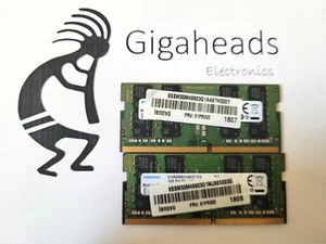 Pair! Samsung 32GB (16GBx2) PC4-19200 DDR4-2400TMHz SODIMM Laptop Memory RAM - Afbeelding 1 van 1