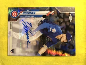 2020 Topps Chrome Update Xfractor Autograph Rookie RC Nico Hoerner Cubs /125 - Picture 1 of 4