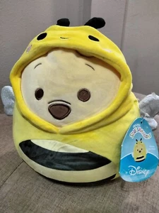 Squishmallows 8” Peekaboo Winnie The Pooh Bear Bumble Bee Hoodie Disney Peeking - Picture 1 of 11
