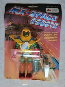 NEU AUF KARTE VINTAGE 1983 SUNGOLD MX-SPACE ROBOTER SPACE AMT KO MOTU FIGUR! R49 - Bild 1 von 7