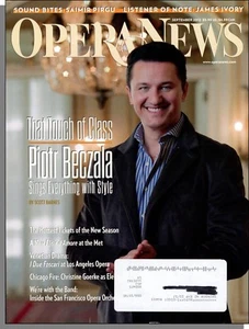 Opera News - 2012, September-Tenor Piotr Beczala, Elisir d'Amore, I Due Foscari - Imagen 1 de 1
