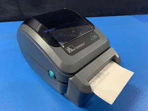 Zebra GX420d Thermal Label Printer GX42-202512-000 W/ Feeder Attachment - Picture 1 of 7