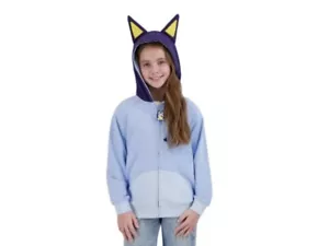 Chaqueta de felpa francesa azul unisex para niños - Imagen 1 de 7