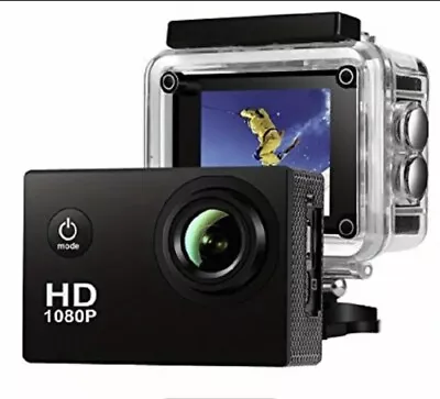 30m Action Camera Sport Video Waterproof 1080P HD Cam 140° Mini Portable New - Image 1 of 4