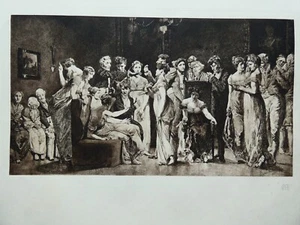 Max KLINGER (1857-1920) - Soiree, Kupferdruck 1910 - Picture 1 of 4