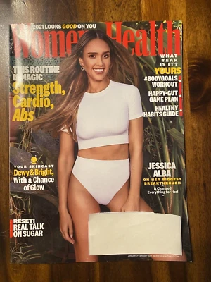 WOMEN"S HEALTH Magazine January/February 2021 Jessica Alba Workout New Foto 1 de 2