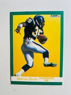  1991 FLEER #171 MARION BUTTS NM-MT NFL FOOTBALL CARD - Image 1 of 2