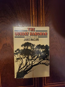 THE SUNDAY HANGMAN JAMES MCCLURE 1977  1ST U.S. PRINTING HCDJ VG+ - Picture 1 of 5