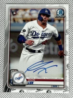Gavin Lux - 2020 Bowman Chrome Autograph Rookie RC On-card Auto LA Dodgers (A) - Image 1 of 2