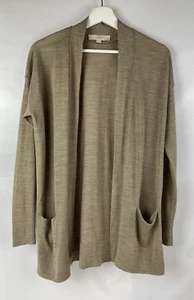 6 Ann Taylor Loft Sweater Womens Tan Cardigan Open Front Beige, Size XS, - Picture 1 of 7