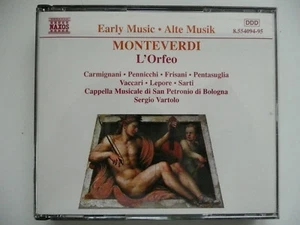 Sergio Vartolo conducts Monteverdi L'Orfeo Naxos 554094-5 CD - Picture 1 of 3