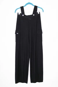 Sonia Rykiel Enfant Girls Merino Wool Pants Suspenders Black size 14  - Picture 1 of 9