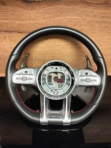 Mercedes Benz AMG lederlenkrad A C E GLE G W205 W177 W213 W238 W167 Rote Näht - Bild 1 von 7