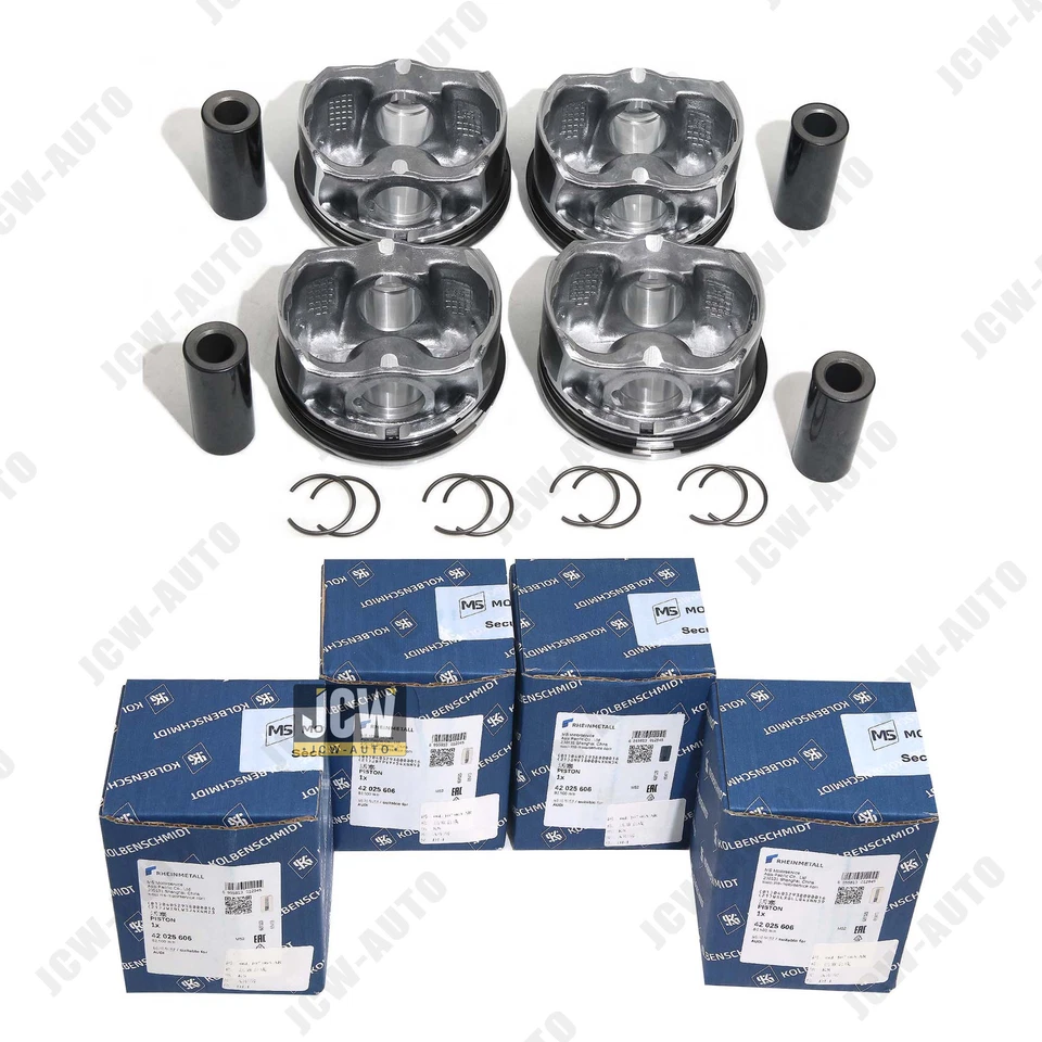 Pistones y anillos de gran tamaño Φ83 mm +0,50 Φ23 mm para VW GTI Audi A4 A5 A6 Q5 2,0 TFSI Foto 1 de 4