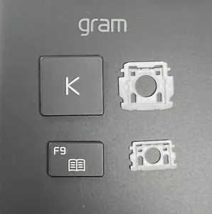 LG gram 16” | 16Z90P | BLACK SINGLE REPLACEMENT KEYBOARD KEYS KEYCAPS - Picture 1 of 5