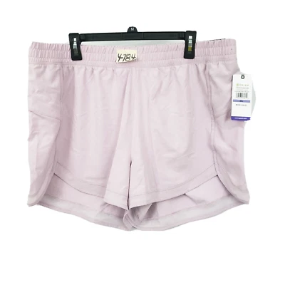 Gaiam 女式短裤 Lavendar Frost 运动服 健身房跑步,XXL,方便贴合,有衬里 — 第 1/4 张图片