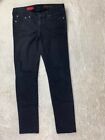 AG Adriano Goldschmied Size 27 r Womens The Stilt Jeans Black Stretch Low Rise