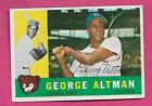 1960 TOPPS CHICAGO CUBS GEORGE ALTMAN  AUTOGRAPH CARD (INV# D8987)