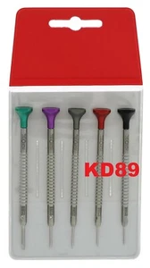 HOROTEC 01.218-F Assortment of 5 watchmaker screwdrivers 1.00 to 2.00 mm - Picture 1 of 1