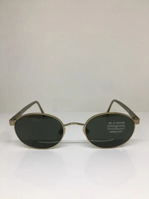 New Vintage Giorgio Armani GA 633 Oval Sunglasses C. 807 Brushed Gold 51mm Italy - Image 1 of 4