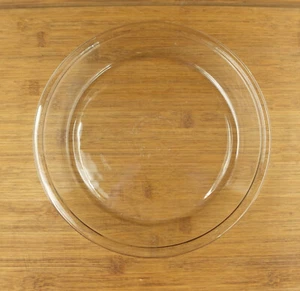 9" Clear Glass Round 1.5" Deep Pie Plate Made In USA Unbranded - Imagen 1 de 5