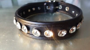 Strass Halsband Choker glitzer Gothic schwarz Halsschmuck Go-Go Girl Rave Techno - Bild 1 von 17