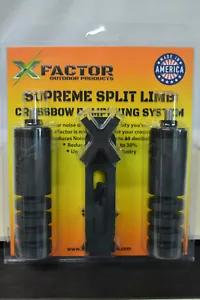 NUOVO X FACTOR Supreme Split Limb Balestra Stabilizzatore Sistema di Ammortizzazione Kit USA - Foto 1 di 5