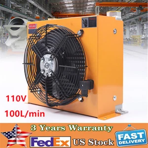 AH1012T-CA Industrial Hydraulic Oil Cooler W/Heat Dissipation Flow Fan Radiator - Picture 1 of 19