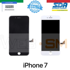 LCD SCHERMO DISPLAY RETINA TOUCH SCREEN VETRO FRAME PER IPHONE 7 BIANCO NERO - Imagen 1 de 3
