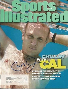 **GFA Sports Illustrated *CAL RIPKEN JR.* Rivista SI firmata AD4 COA** - Foto 1 di 1