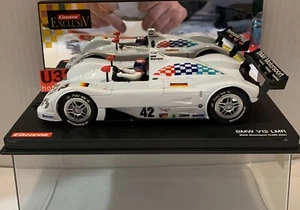 SLOT CAR CARRERA EXCLUSIV 20482 BMW V12 LMR #42 ALMS 2000 1/24 - Foto 1 di 8