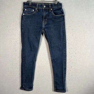 Levis 512 Jeans 28 x 30 Blue Denim Dark Wash Skinny Fit Mens - Picture 1 of 9