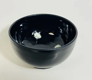 Artisan Pottery Decorative Bowl Ceramic Glossy Black Signed Weddle 2.5” Tall - Picture 1 of 13