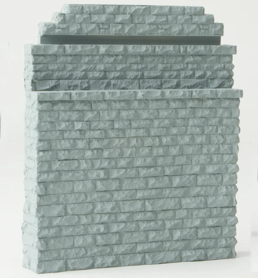 Walthers HO Scale ~ Double-Track Railroad Bridge Stone Abutment Pier ~ 933-4584 - Image 1 of 1