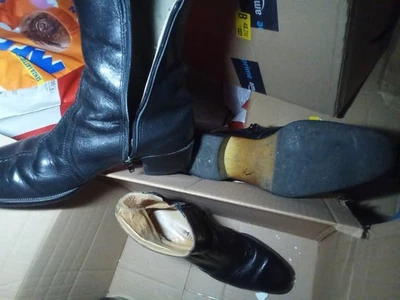Gayle 2 paar  gebrauchte schwarze Stiefeletten eu 40 gay int worned - Photo 1/4