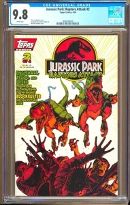 Jurassic Park: Raptors Attack #2 (1994) CGC 9,8 WP Englehart - Gil - Dorado - Imagen 1 de 2