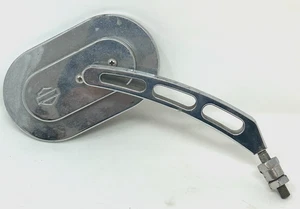 Genuine Harley Davidson motorcycle right side mirror NO GLASS part chrome metal - Picture 1 of 12
