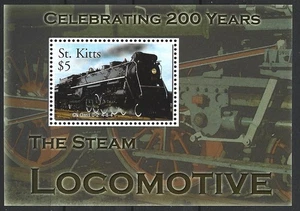 St. Kitts - 200 Jahre Dampflokomotiven Block 62 postfrisch 2004 Mi. 814 - Picture 1 of 1
